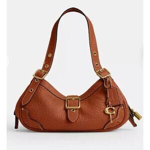 COACH Drifter Shoulder Bag 31; Amber Brown Brass